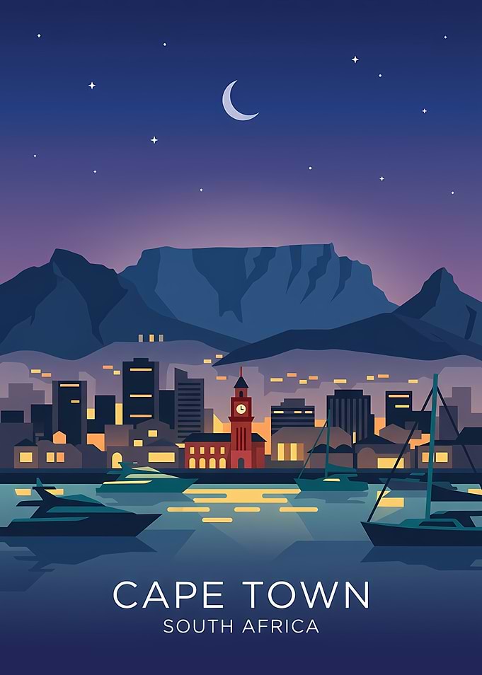 Cape Town Skyline at Night