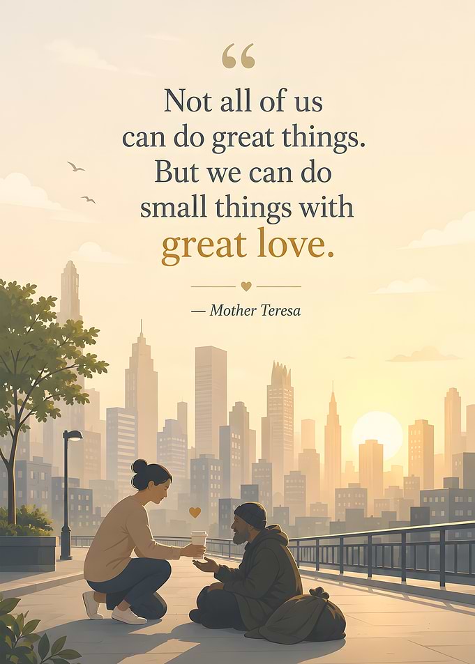 Mother Teresa quote about love