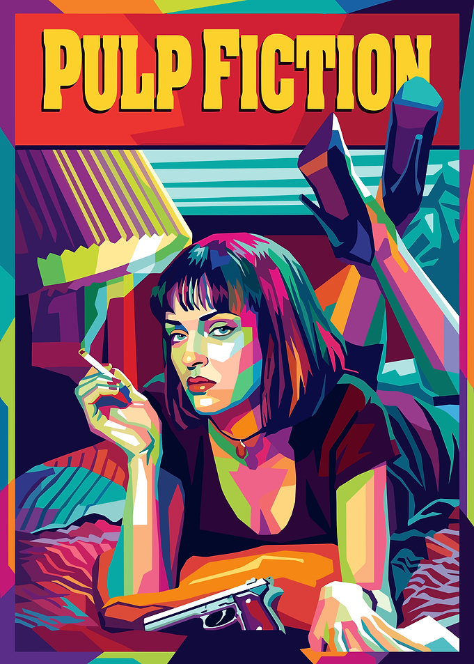 Pulp Fiction Mia Wallace Pop Art