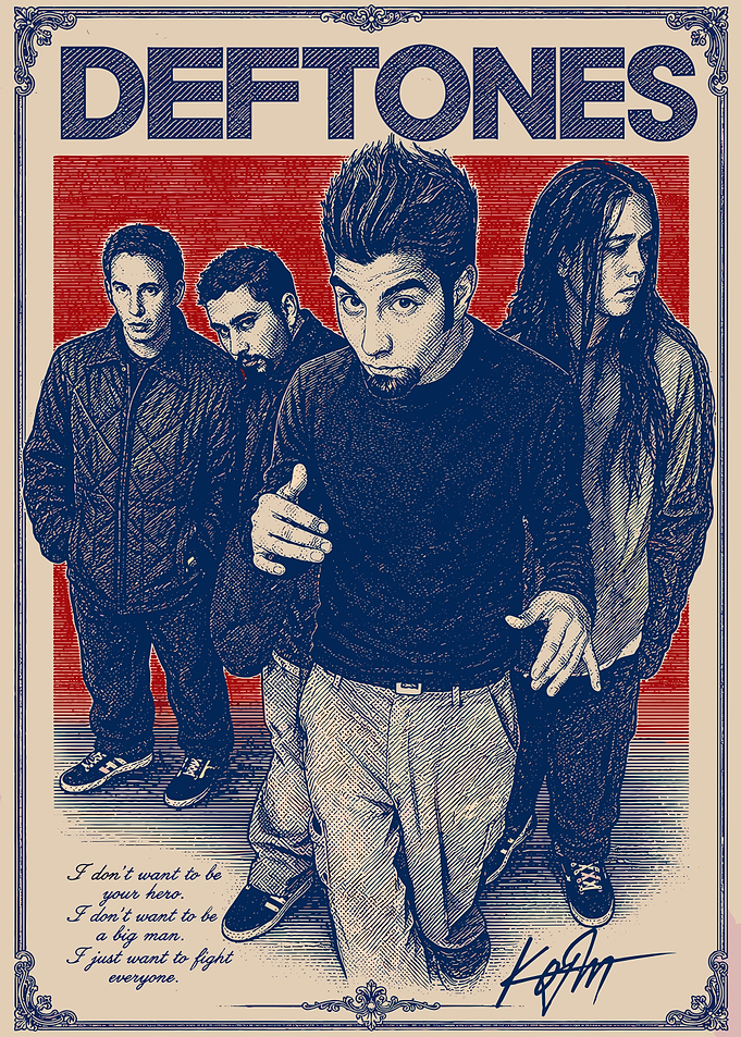 Deftones Band Poster