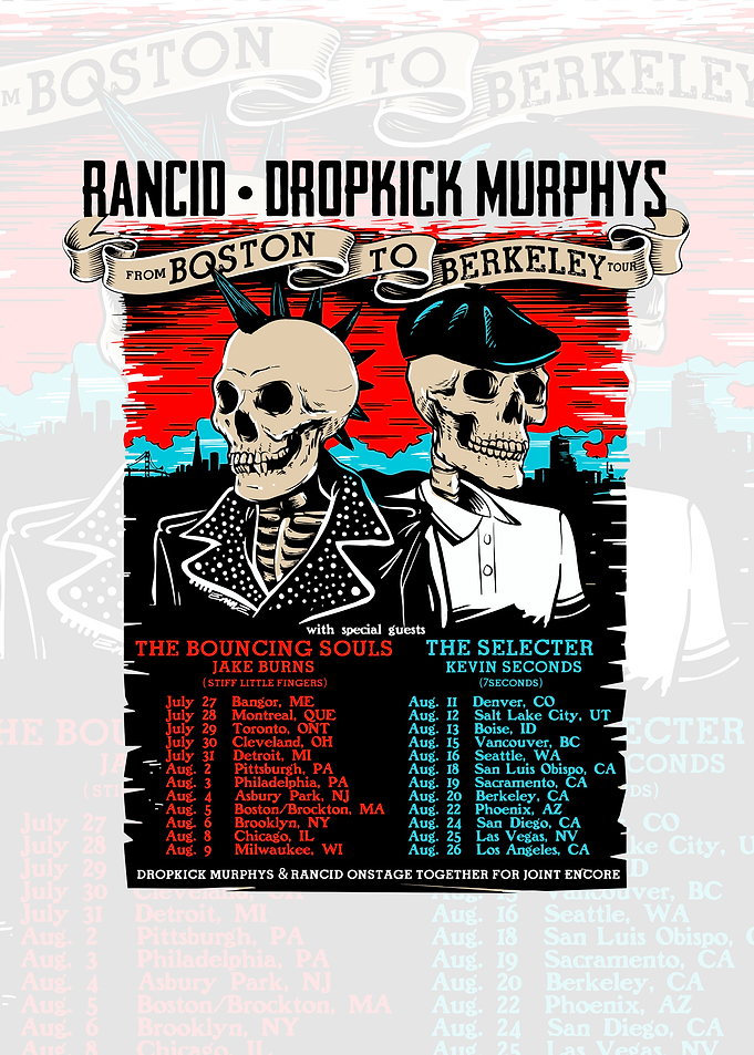Rancid Dropkick Murphys Tour Poster