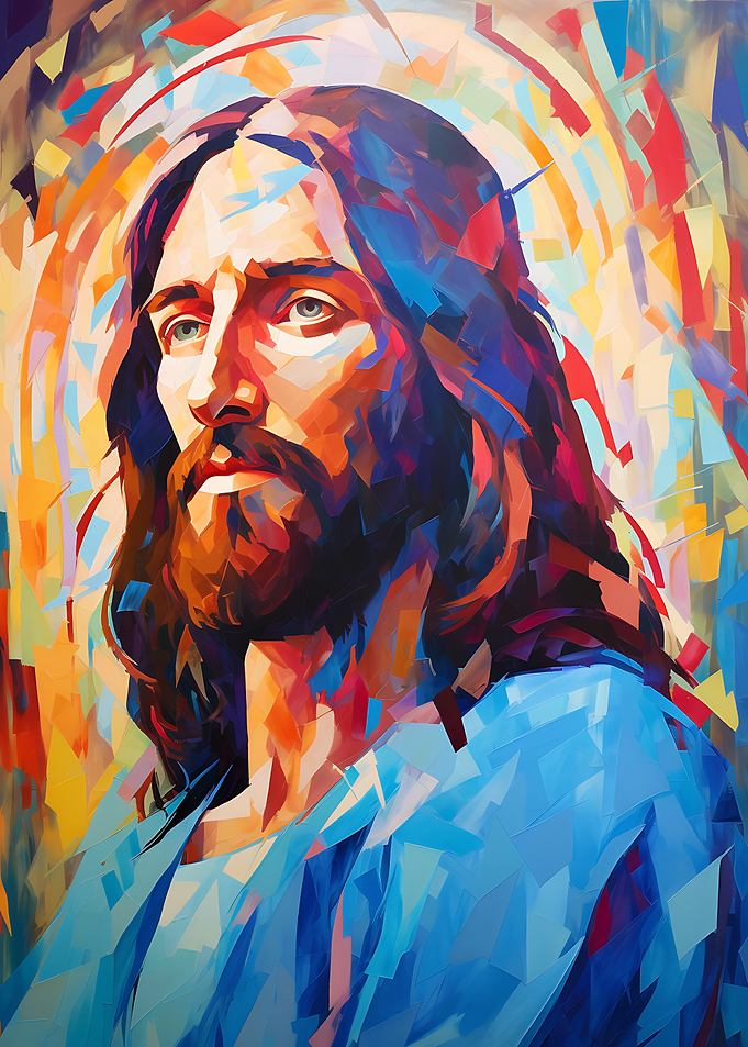 Abstract Portrait of Jesus