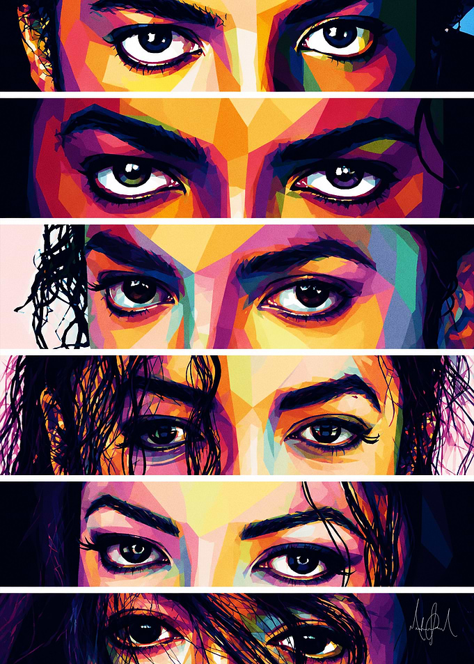 Michael Jackson Eyes Pop Art