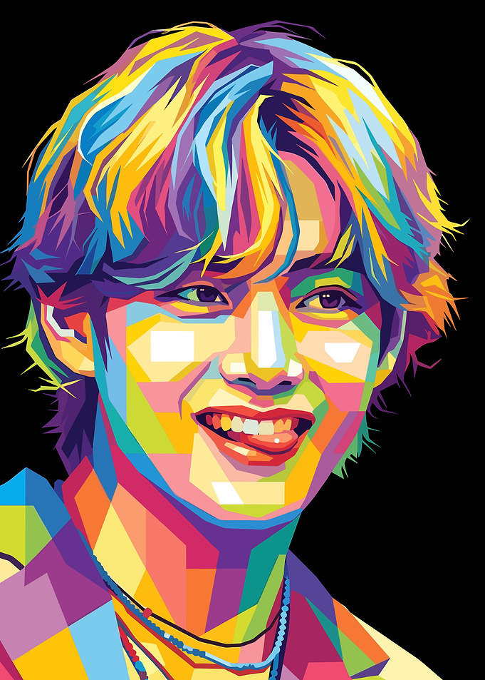 BTS V Pop Art Portrait