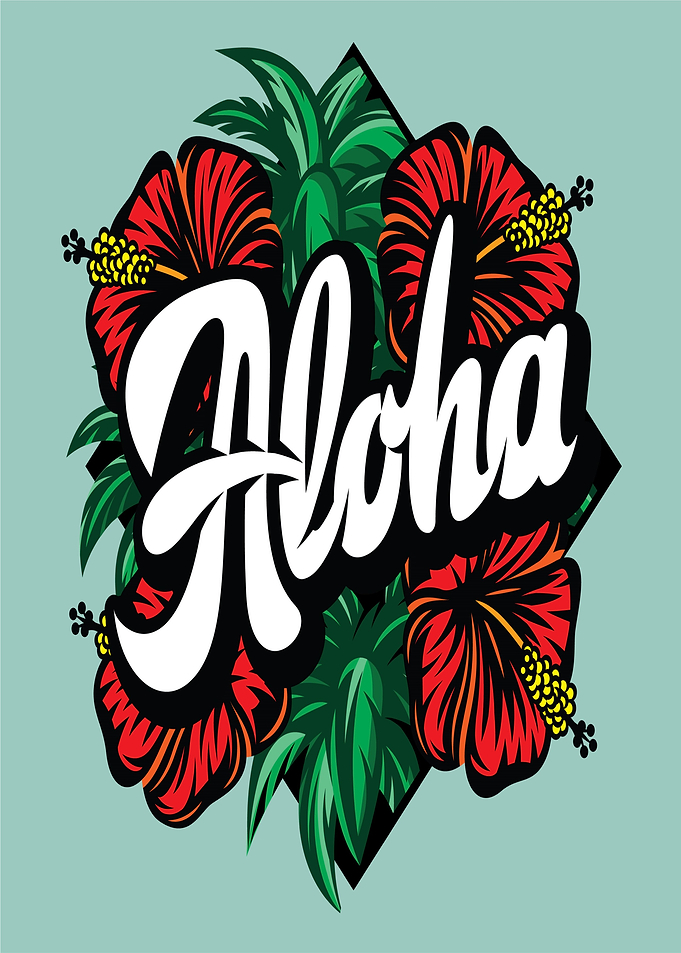 Aloha Hawaiian Floral Design