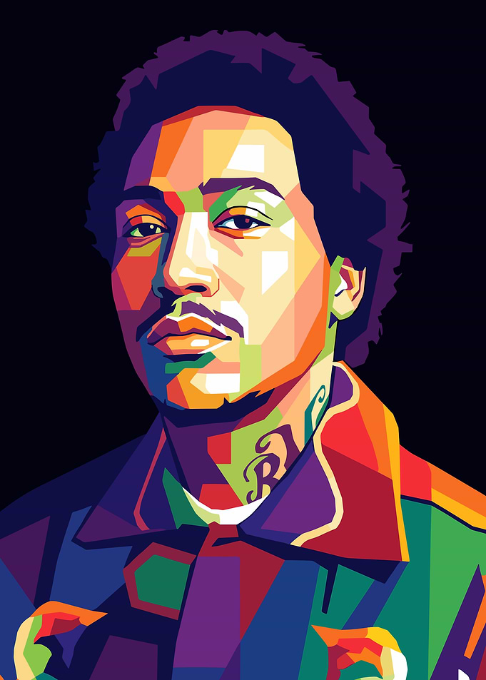 Pop Art Portrait of a Demetrius Flenory Jr
