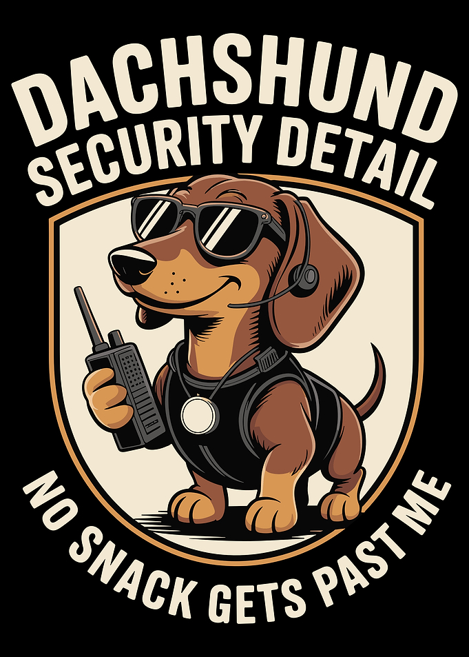 Dachshund Security Detail Dog