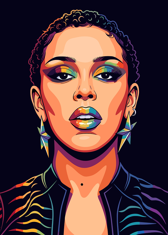 Pop Art Portrait of a Doja Cat