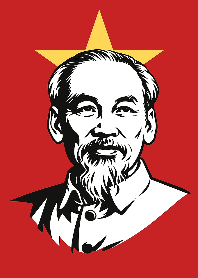 Ho Chi Minh Portrait with Star