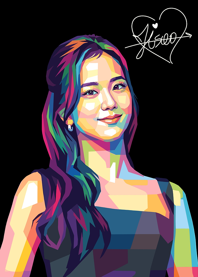 Jisoo Pop Art Portrait