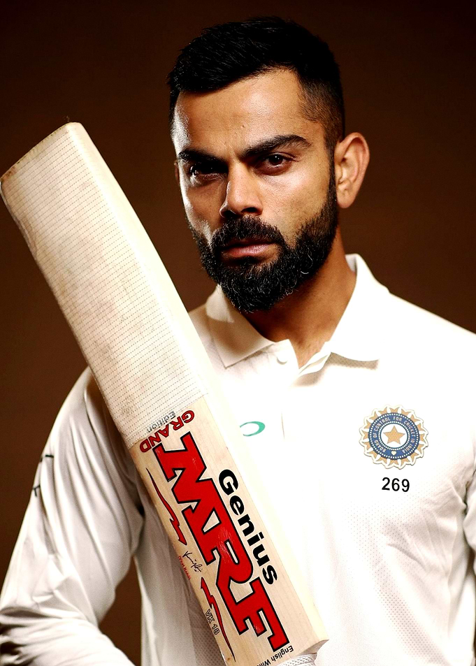 Virat Kohli with Cricket Bat