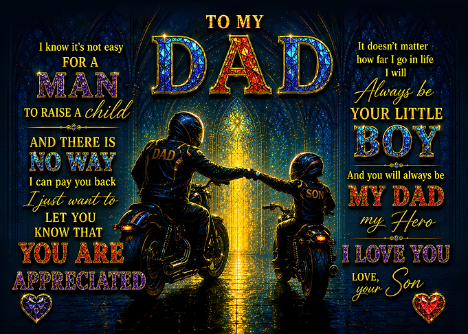 To My Dad and Son on Motorcycles