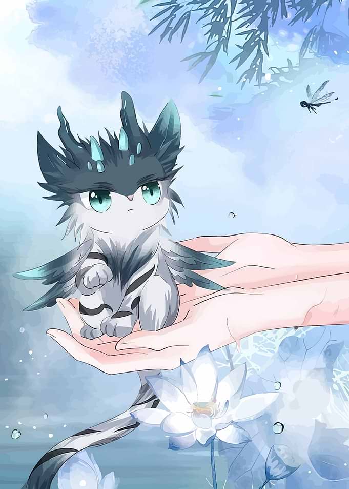 Cute Fantasy Creature in Hands