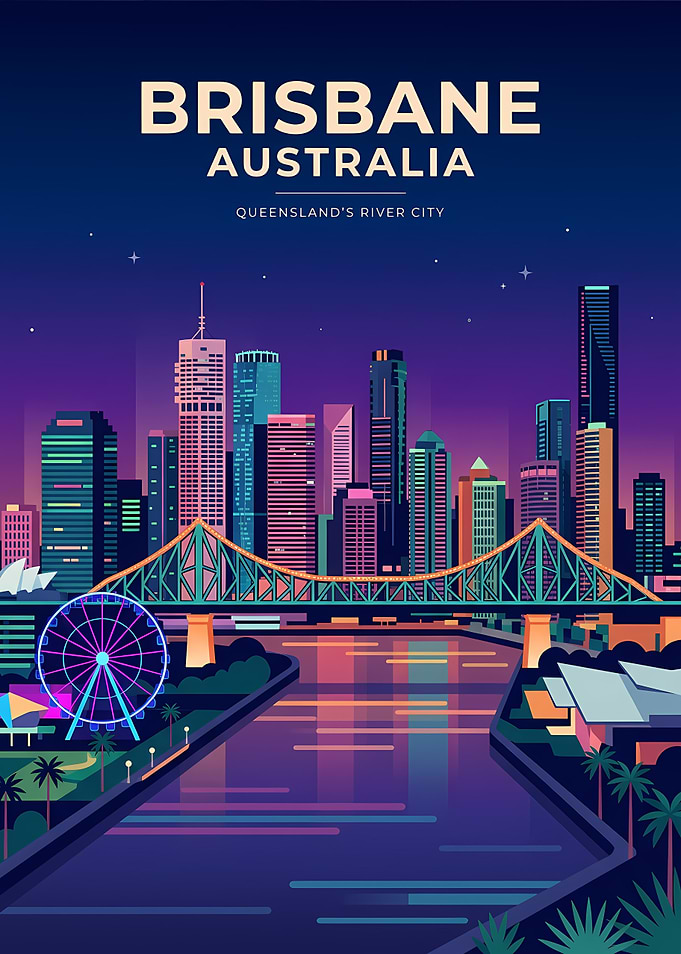 Brisbane Cityscape at Night