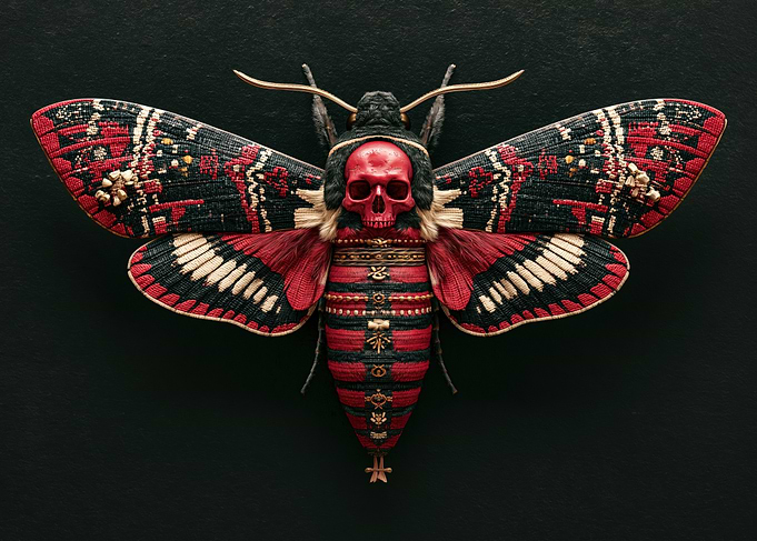 Death's Head Moth Skull