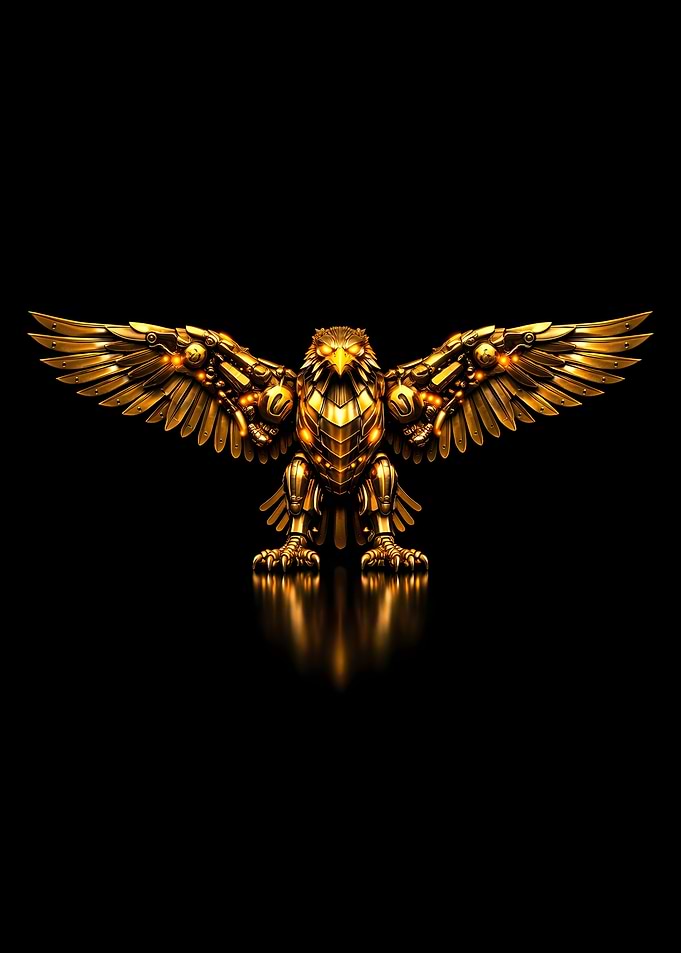 Golden Mechanical Eagle