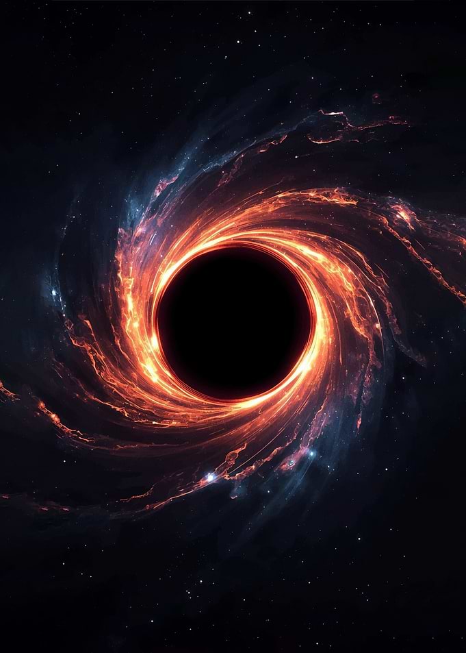 Black Hole Swirling Nebula