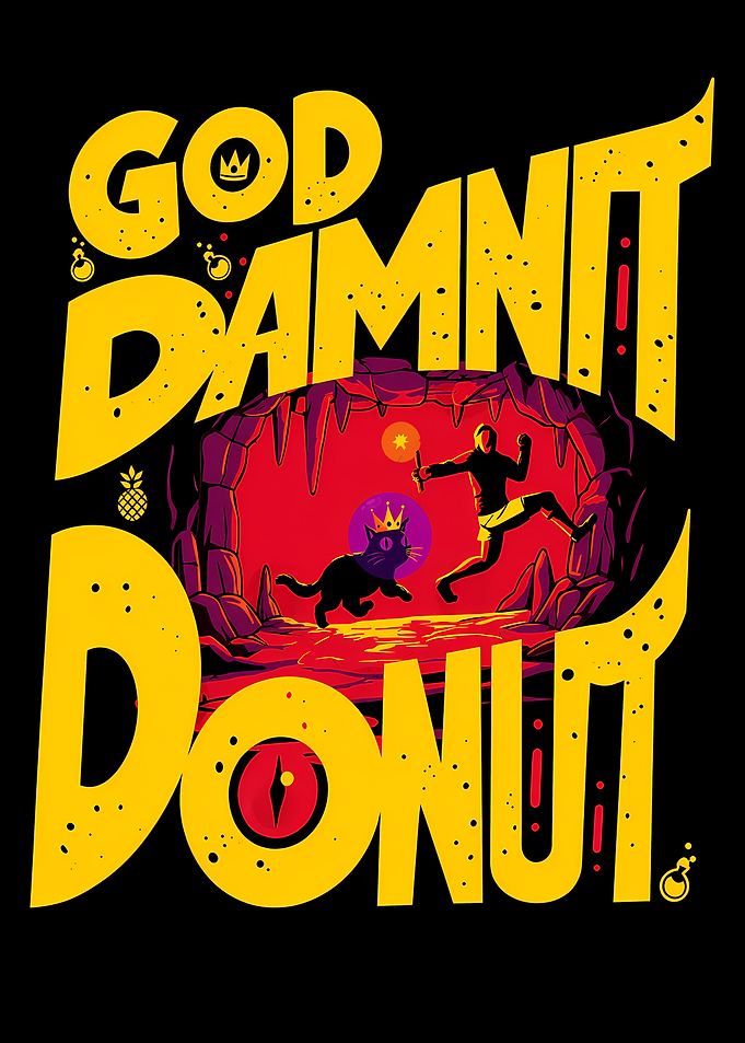 God Dammit Donut Cave Scene