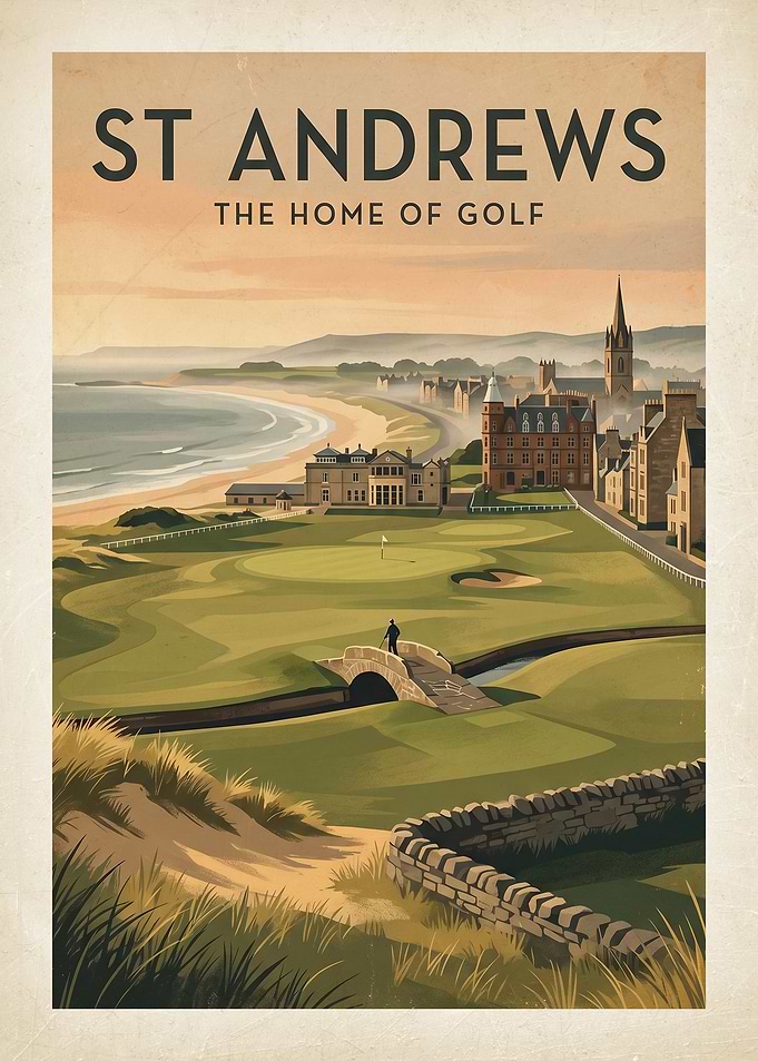 St Andrews The Home of Golf Poster