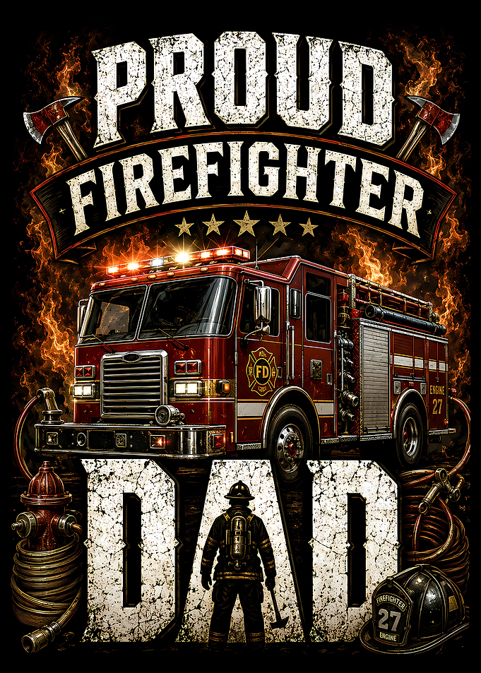 Proud Firefighter Dad