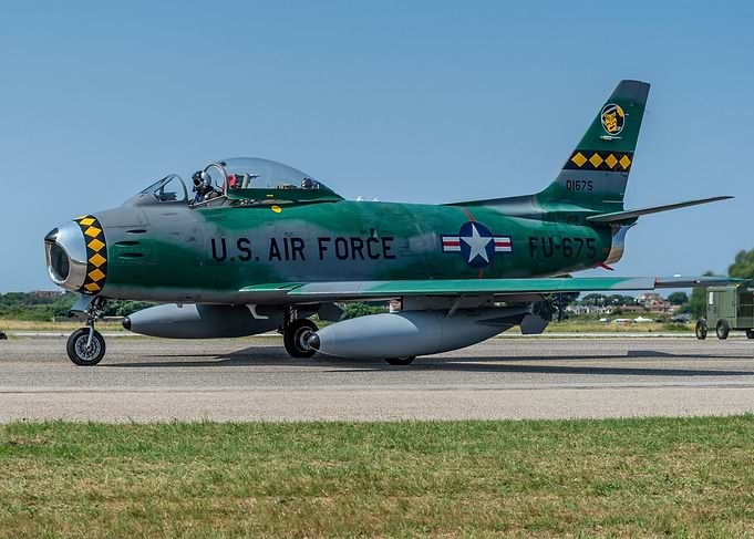 F-86 Sabre Jet on Tarmac