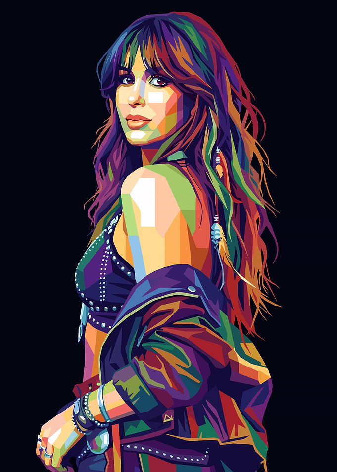 Colorful Pop Art Portrait of a Ella Langley