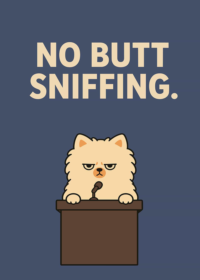 Funny Grumpy Cat at Podium