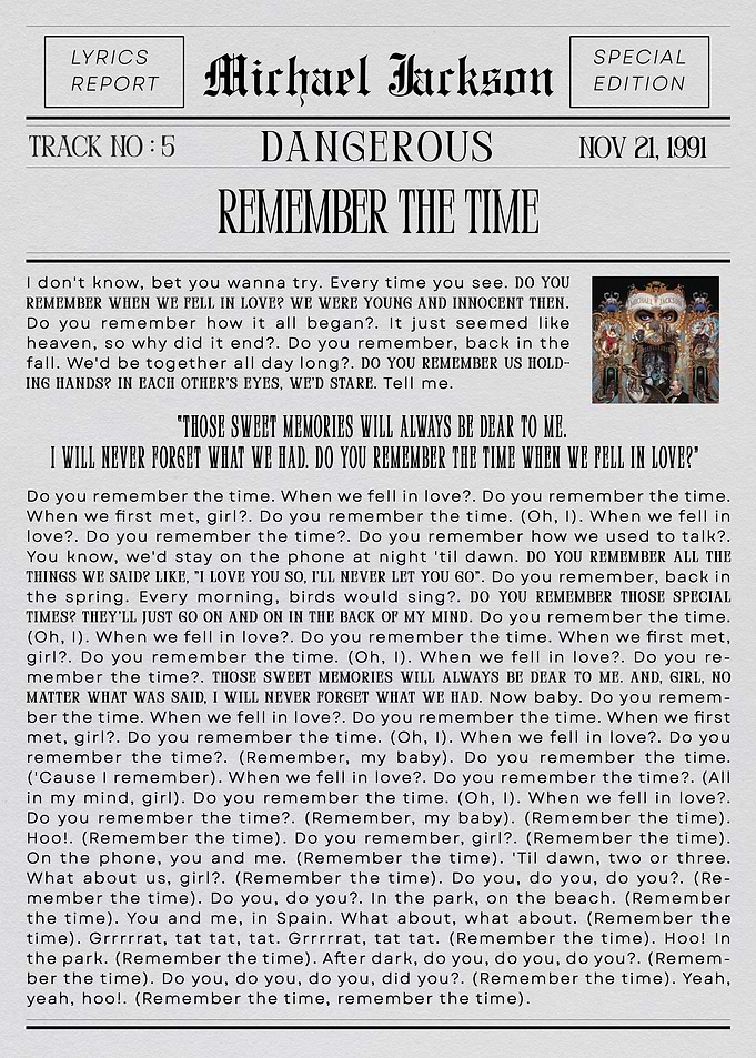 Michael Jackson Remember the Time