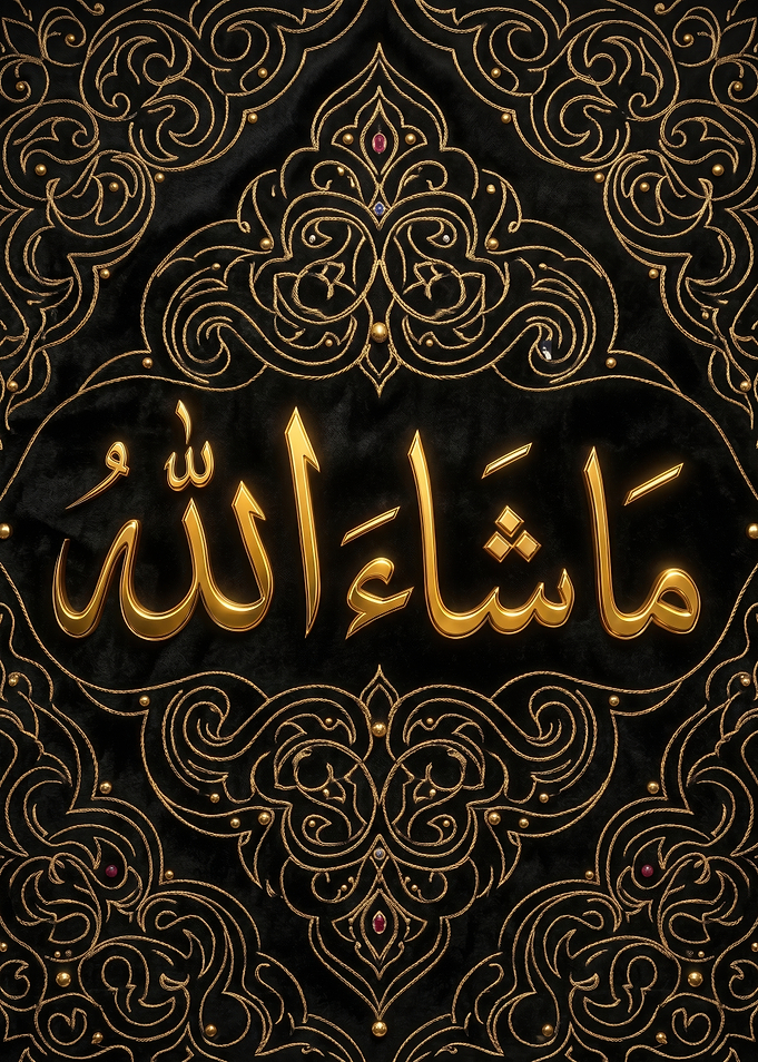 Islamic Calligraphy 'Masha'Allah'