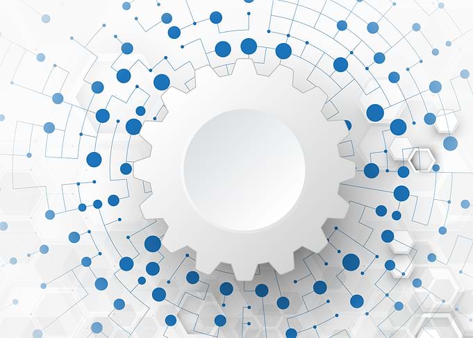 Abstract Technology Network Gear