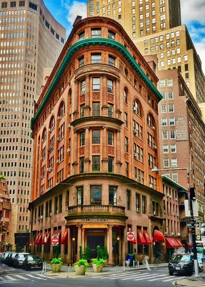 Historic Delmonico's Restaurant in New York City