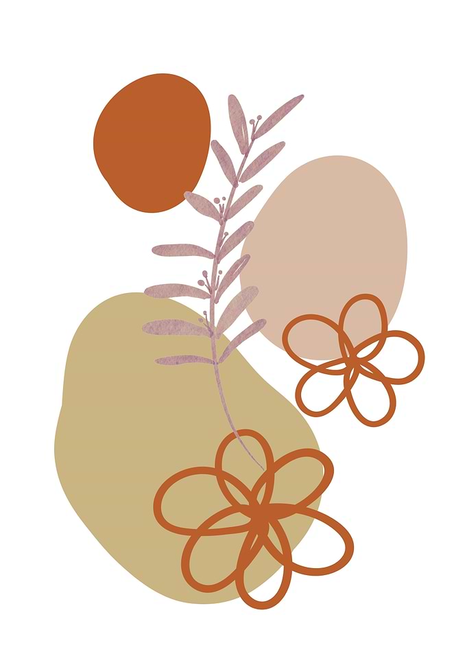 Abstract Floral Botanical Art