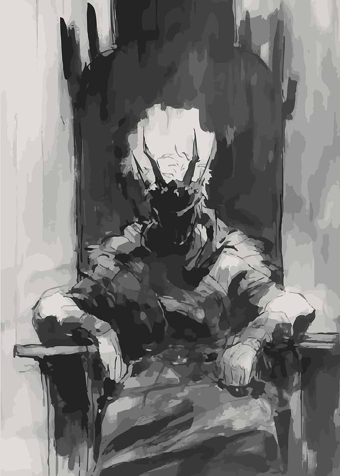Shadow Slave Dark King on Throne