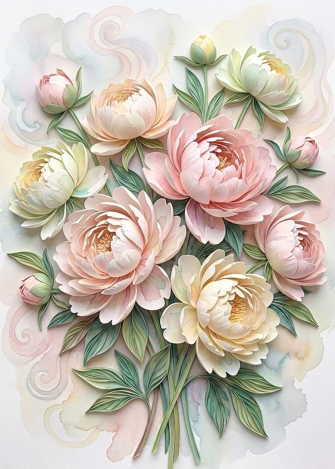 Soft Peony Bouquet