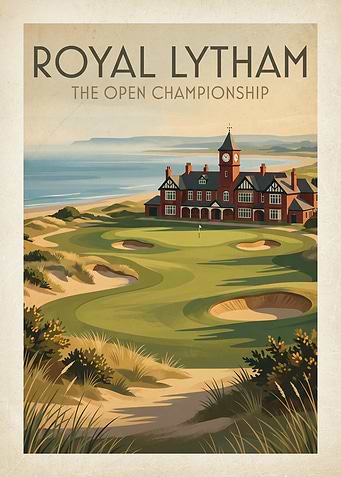 Royal Lytham The Open Championship Poster