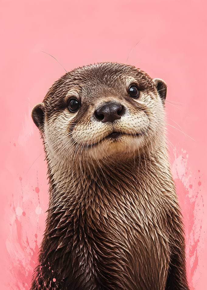 Cute Otter Portrait