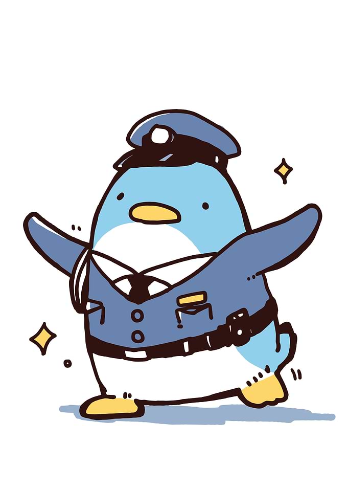 Cute Penguin in Uniform