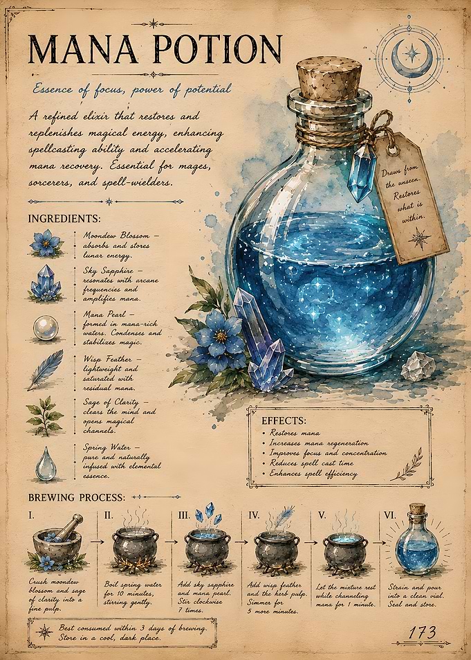 Mana Potion Recipe