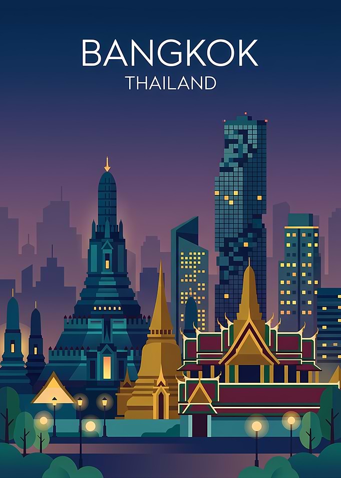 Bangkok Cityscape at Dusk