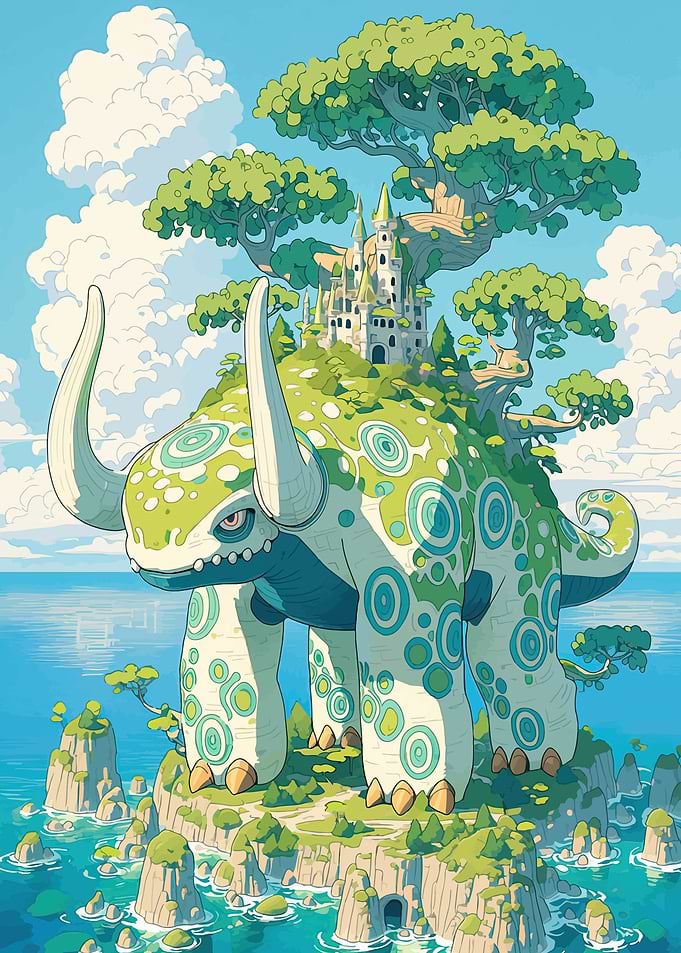 Fantasy Creature Castle Island