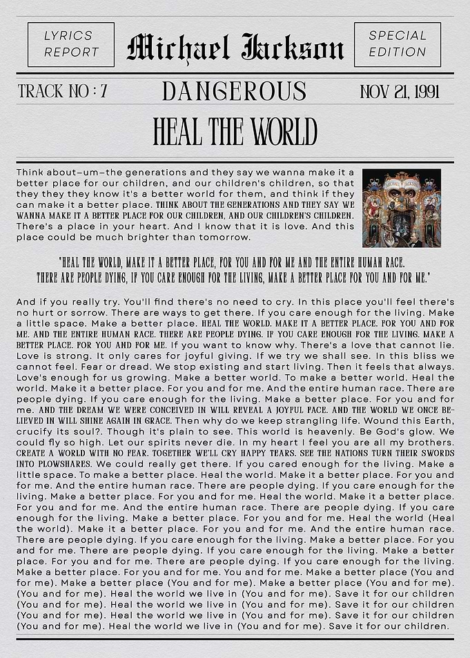 Michael Jackson Heal the World