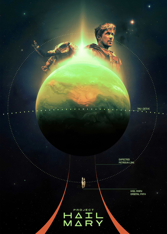 Project Hail Mary Sci-Fi Poster
