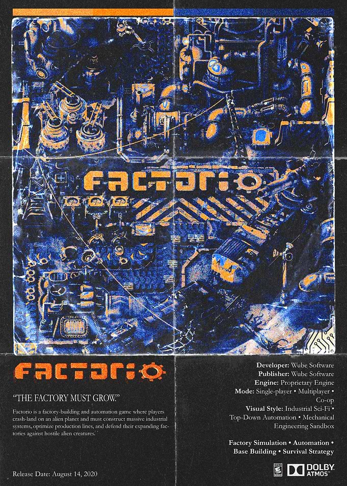Factorio Game Poster