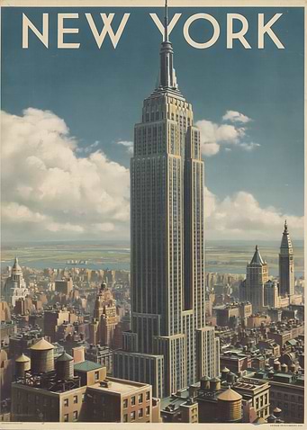 New York City Skyline with Empire State Building
