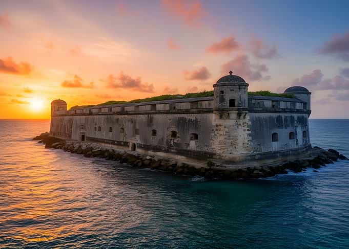 Fortress at Sunset
