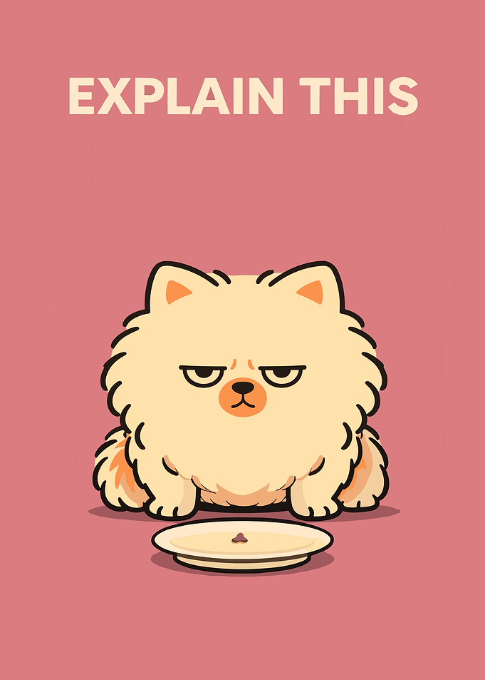 Funny Dog with Food
