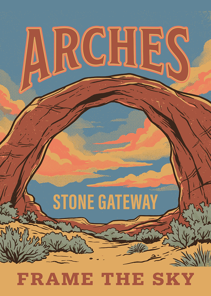 Arches National Park Vintage Poster