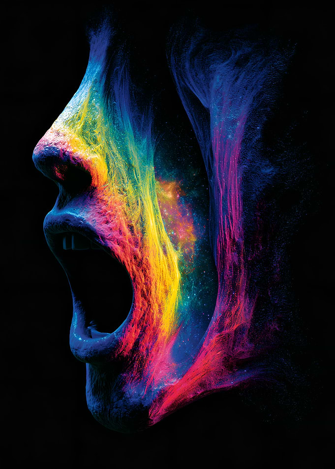 Abstract Cosmic Face