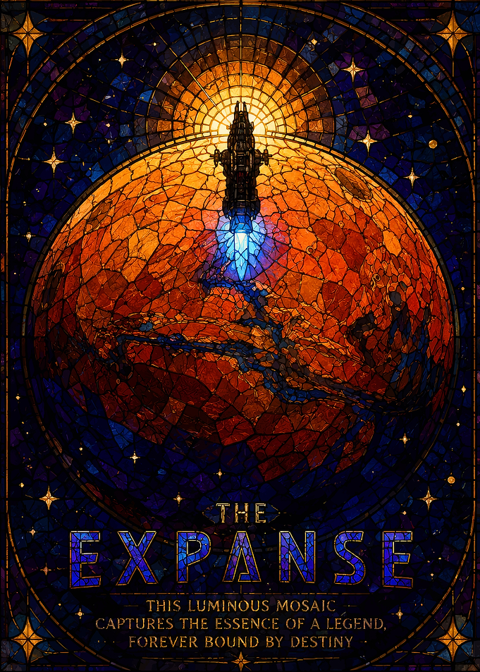 The Expanse Stained Glass Poster