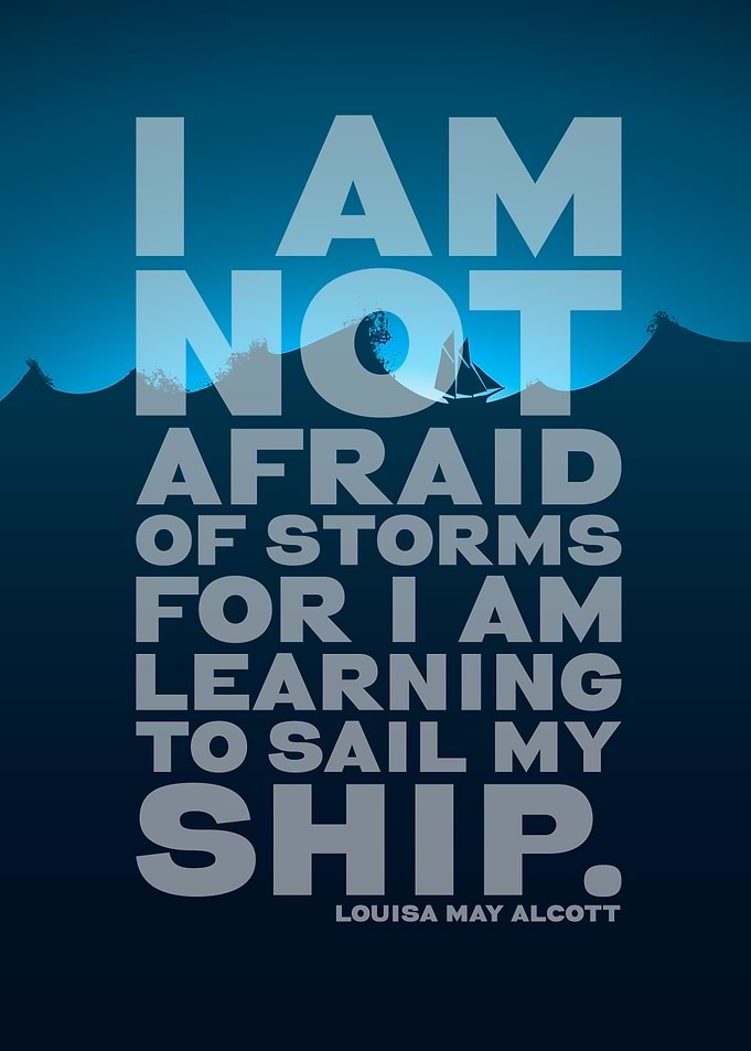 Inspirational quote about sailing